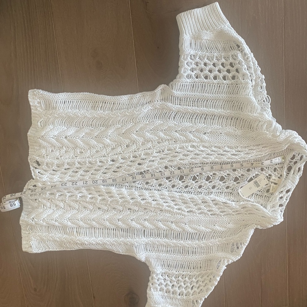 NWT Moth by Anthropologie dolman sleeve knitted cardigan, white Size XS - Picture 12 of 13